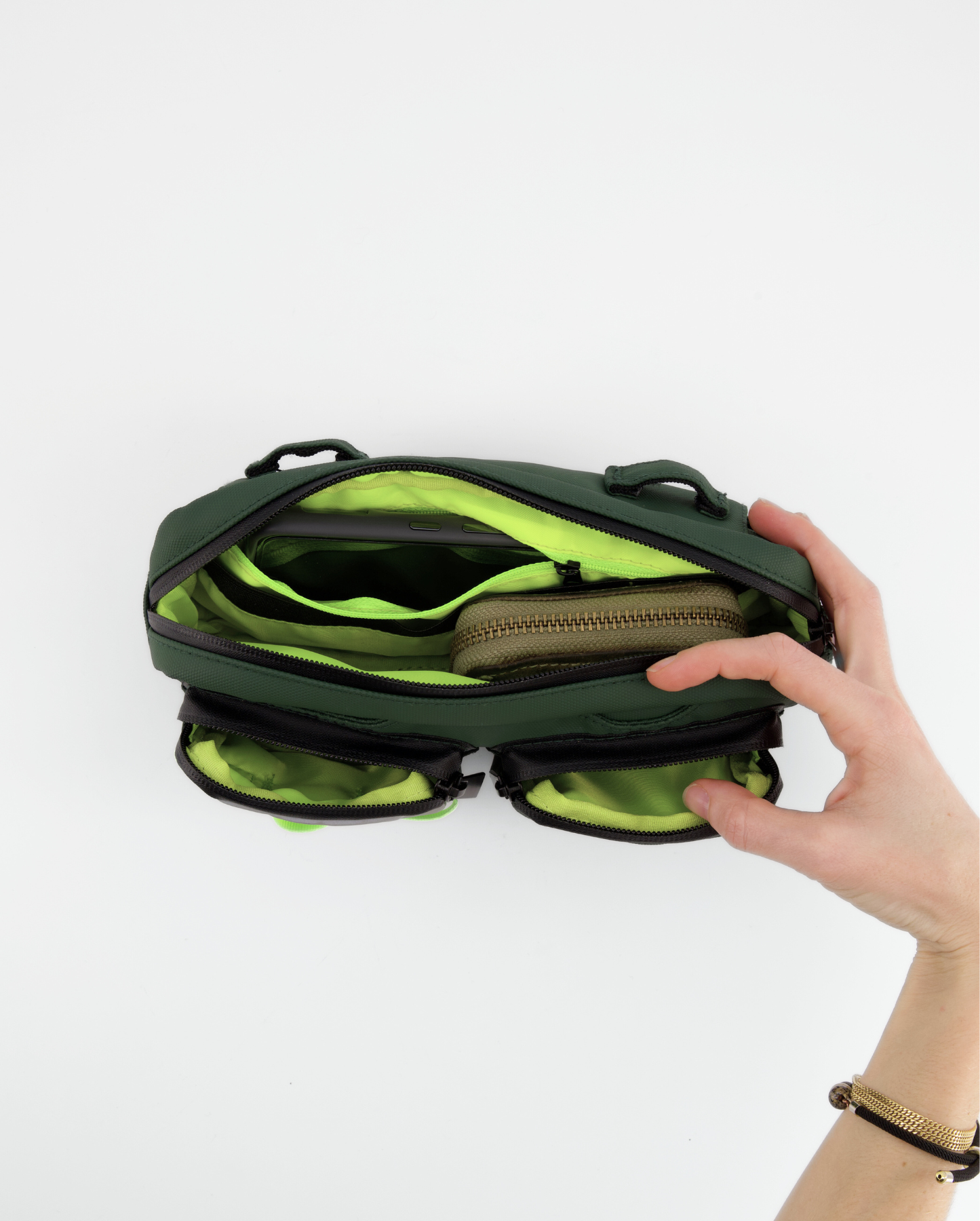 sac banane sacoche vélo imperméable kaki