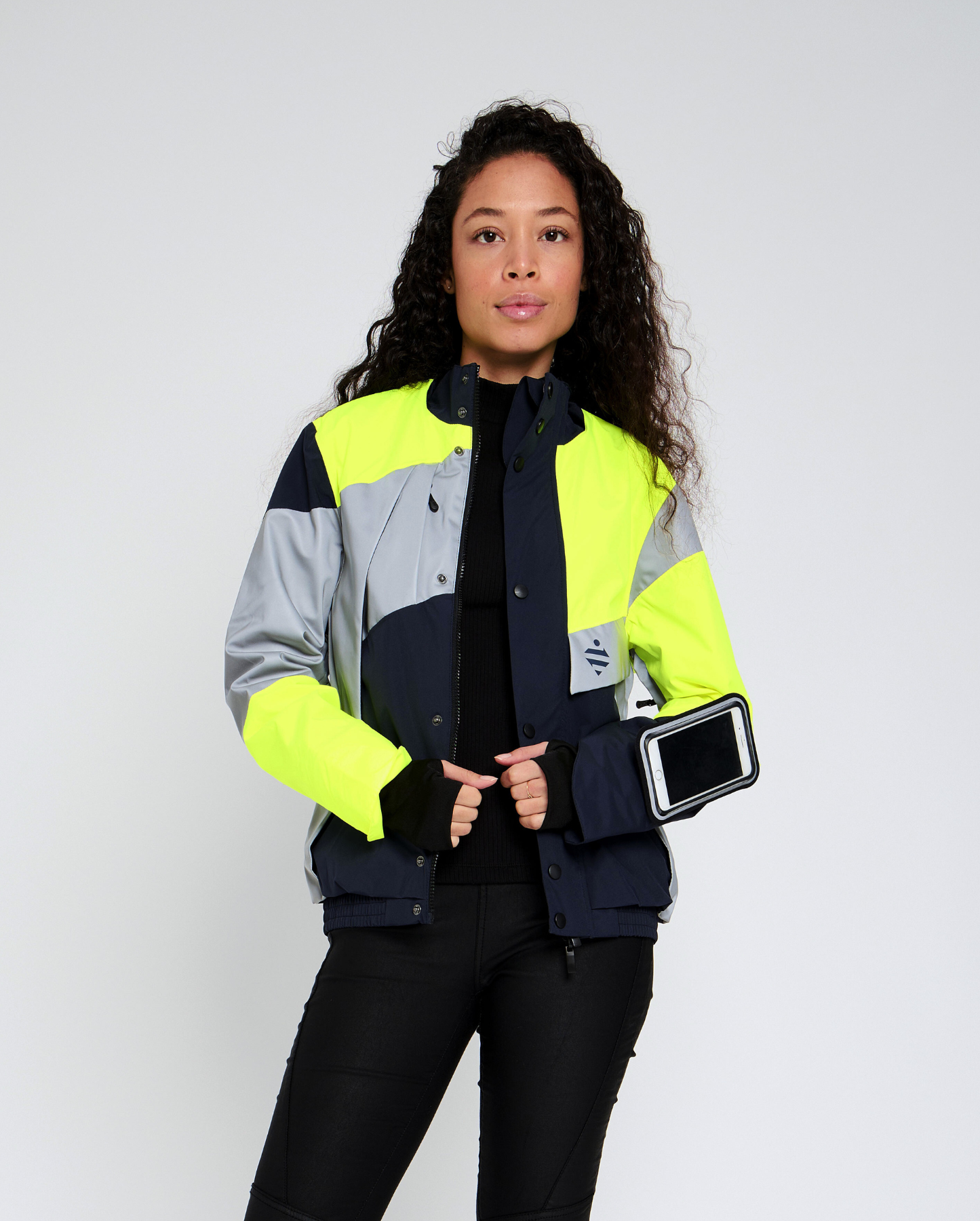 Cycling waterproof jacket reflective and reversible CLASICA