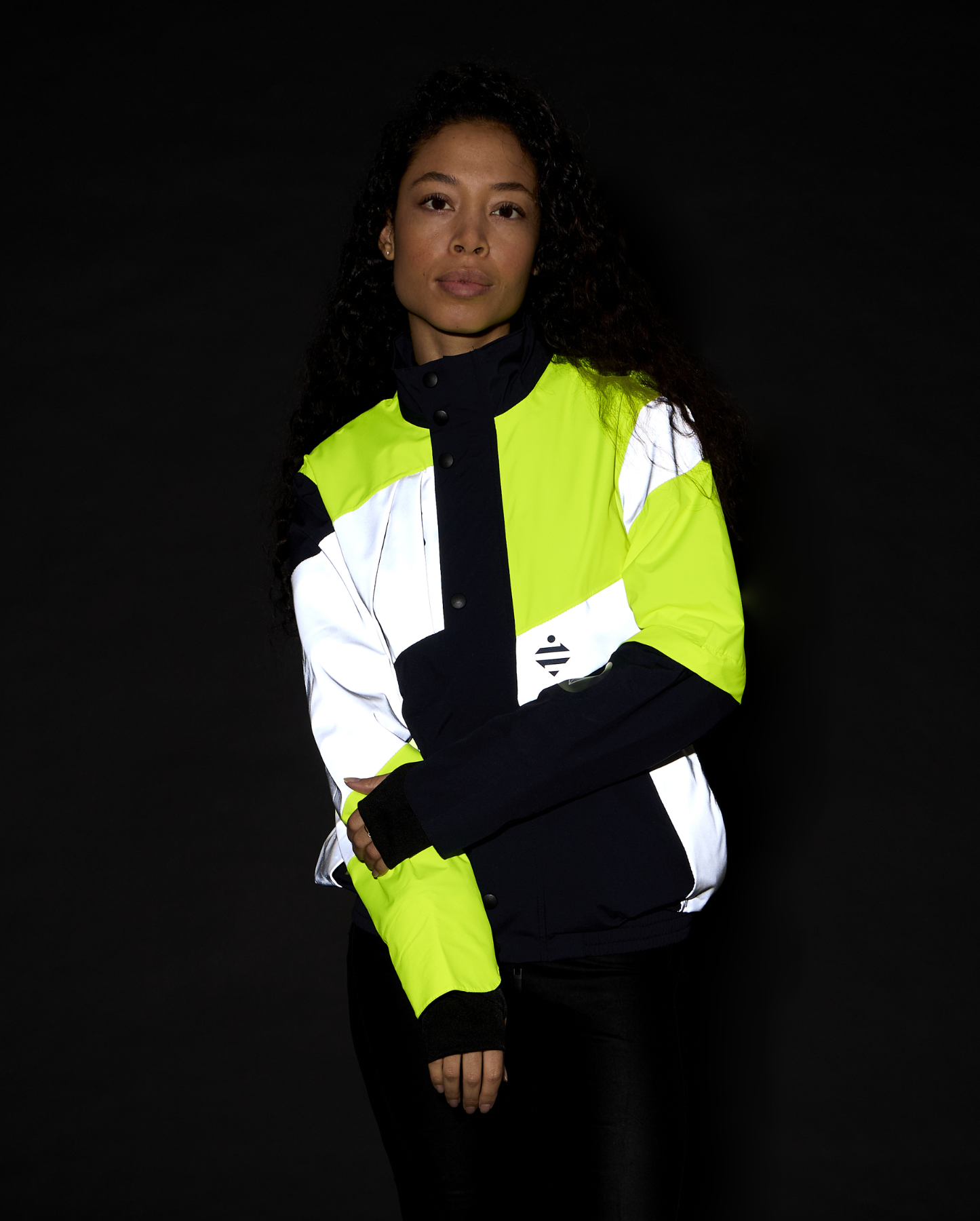 blouson vélo réfléchissant sécurité nuit jaune fluo