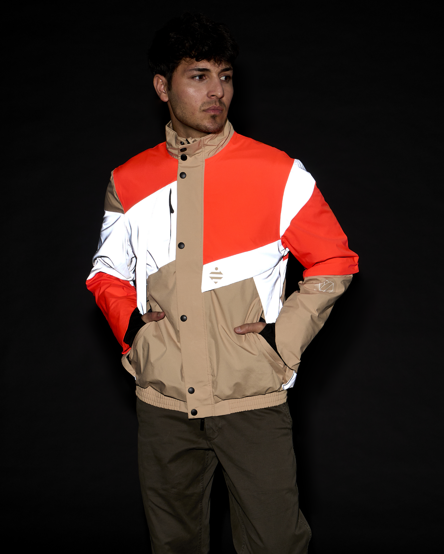 blouson sécurité nuit réfléchissant orange fluo