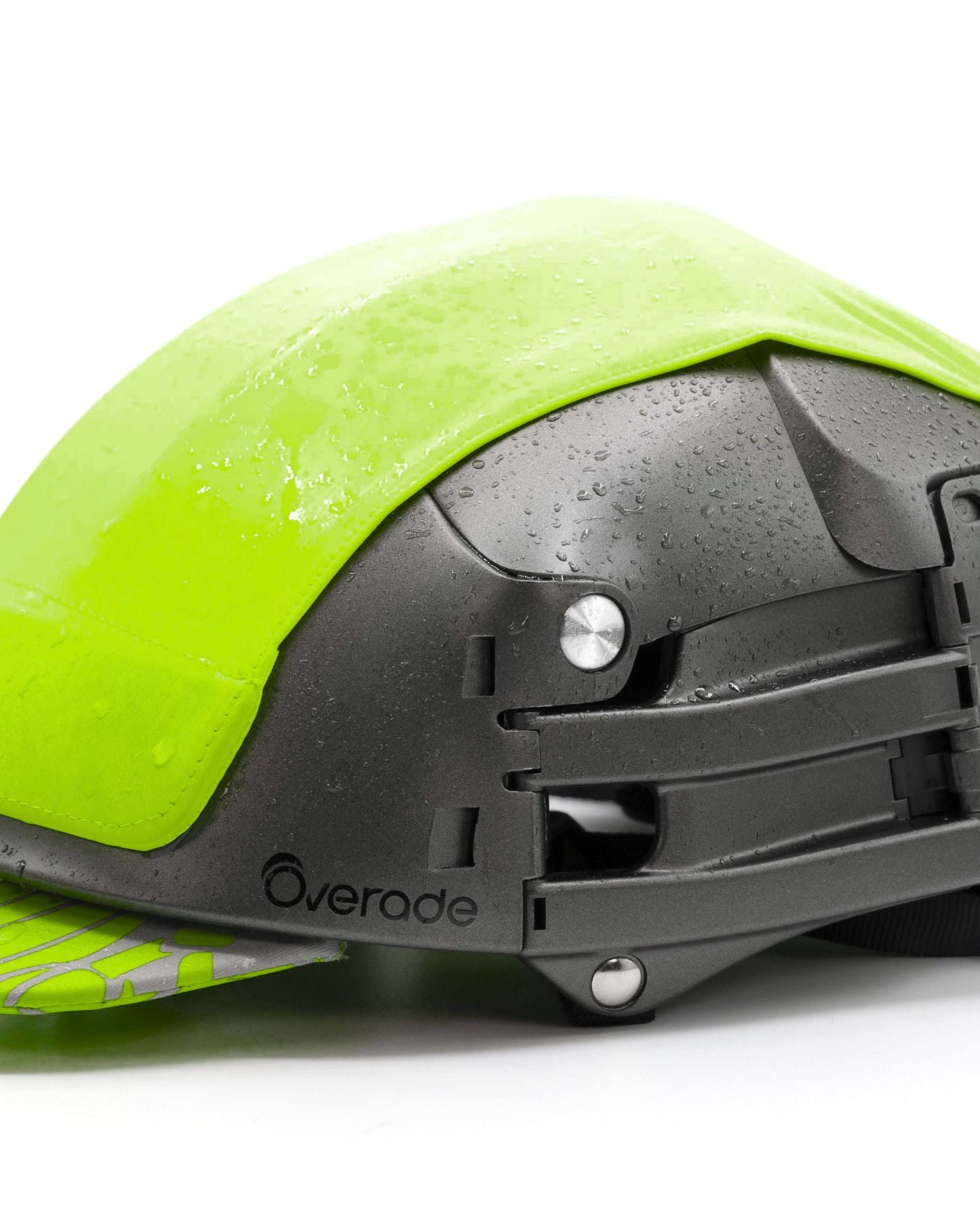 casque pliable overade imperméable couvre-casque jaune fluo