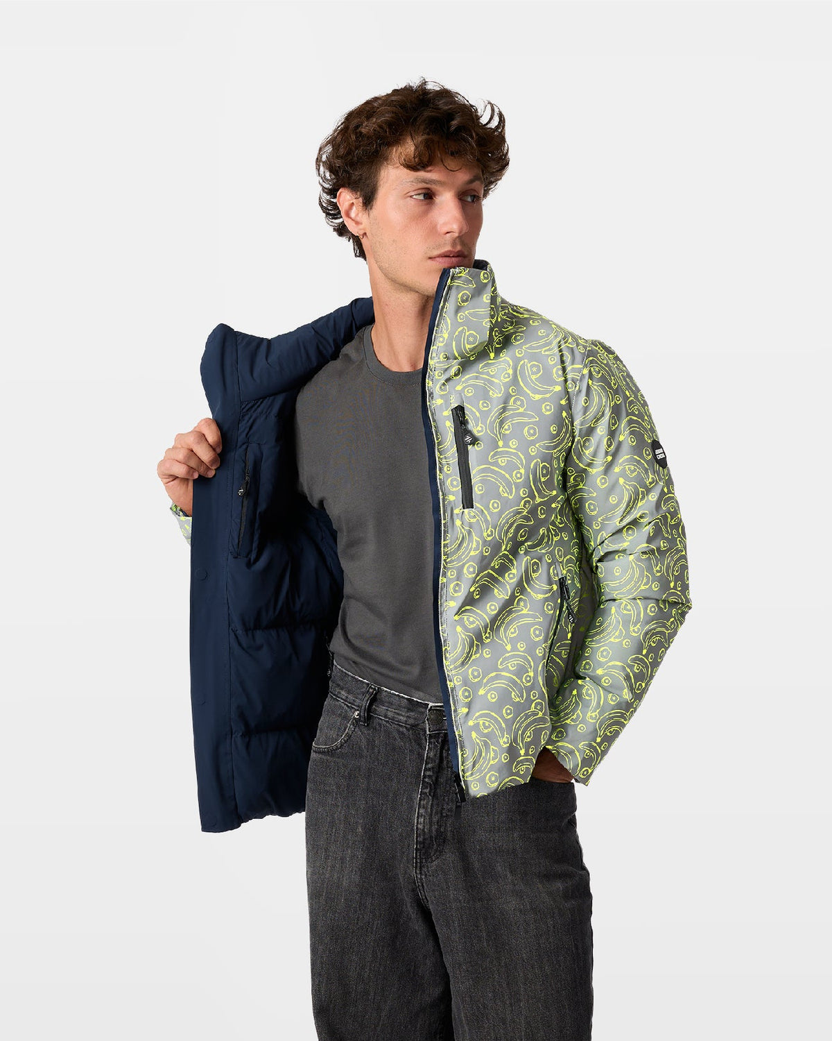 Aura Banana Reversible Puffer Jacket