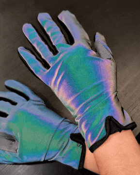 gants mi-saison réfléchissants respirants vélo et trottinette