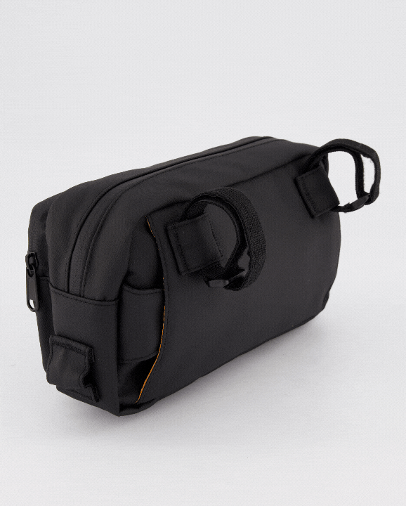 large banane polyvalente sacoche vélo cadre guidon noire