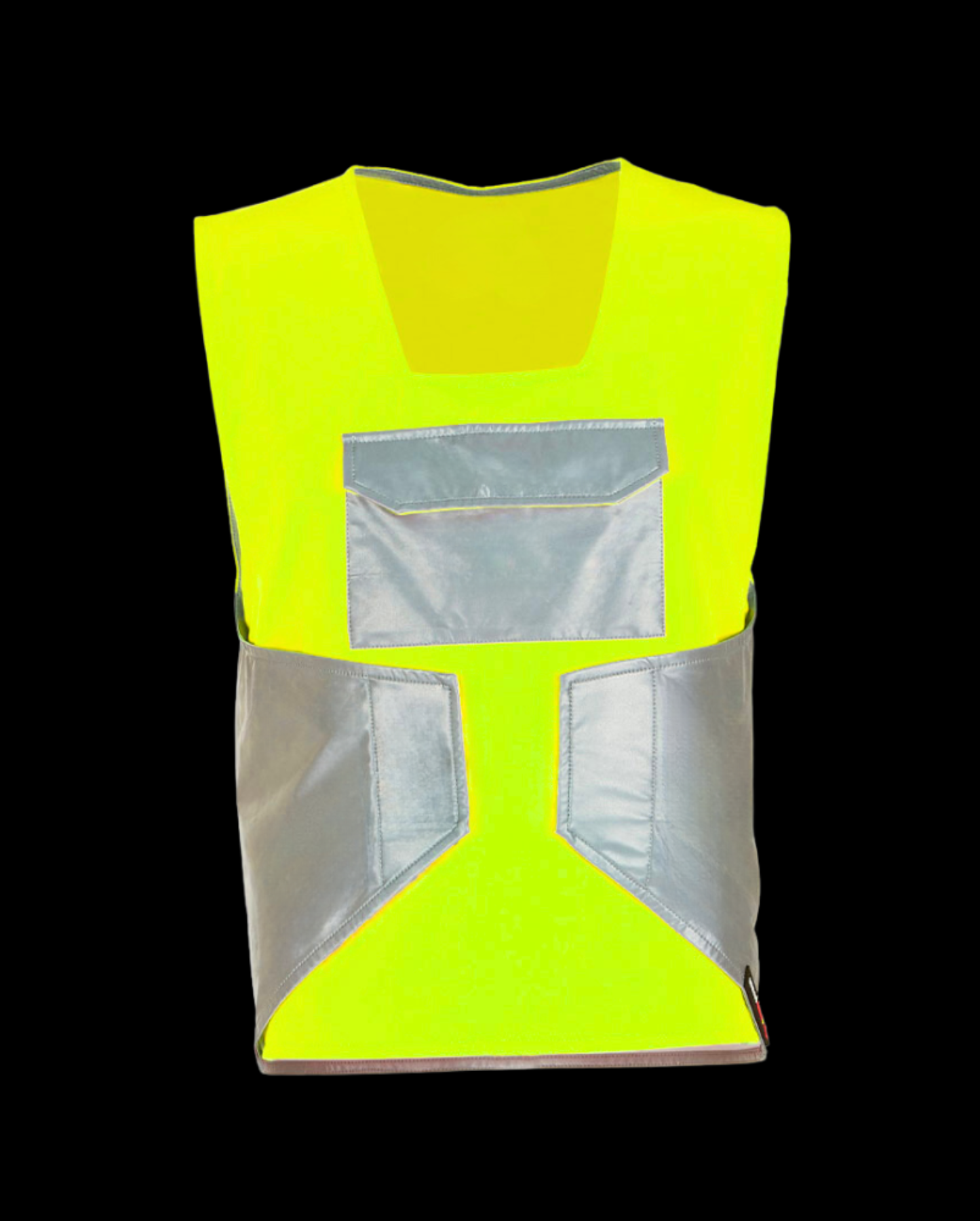 gilet jaune fluorescent réfléchissant