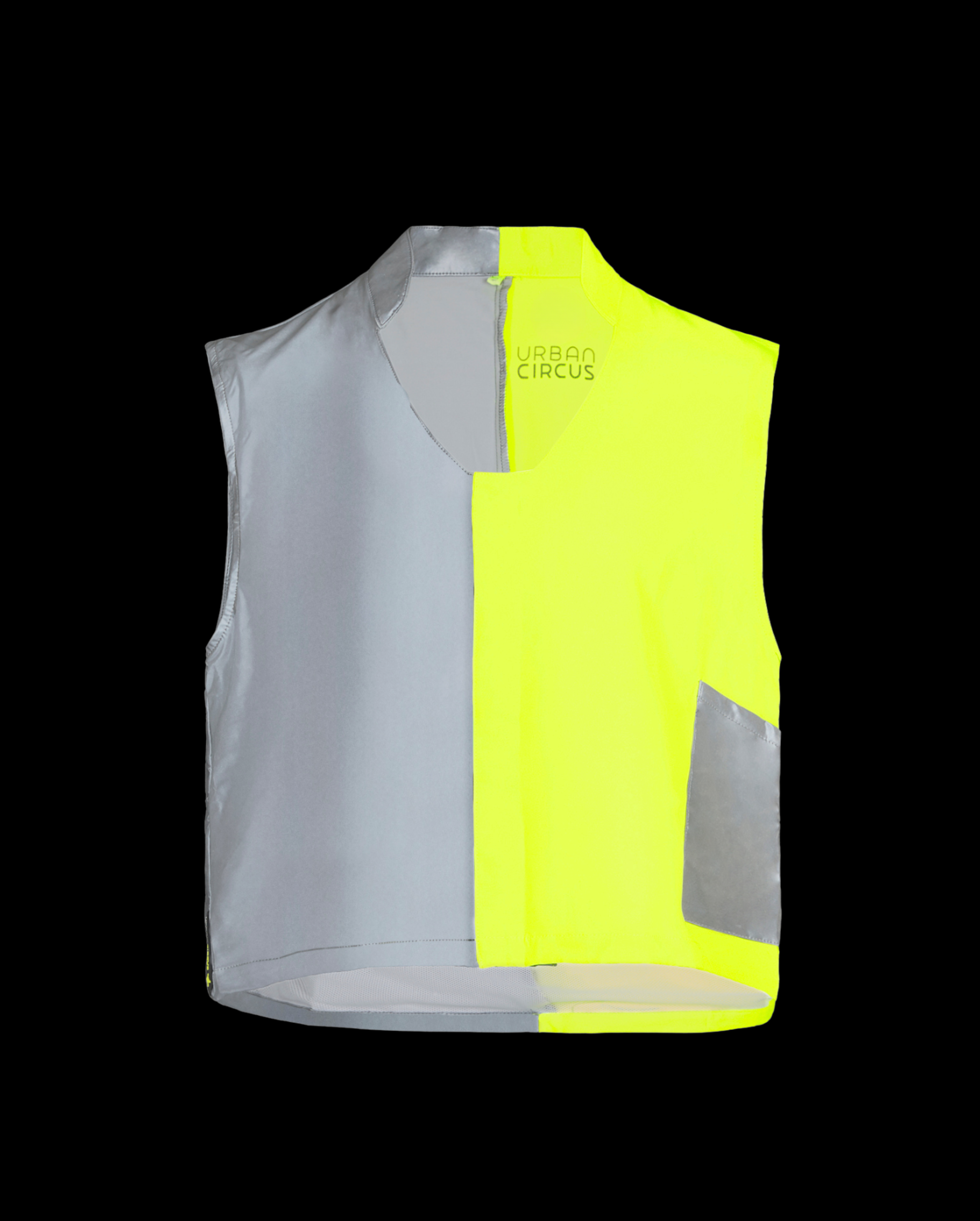 gilet jaune crop top visibilité jour et nuit