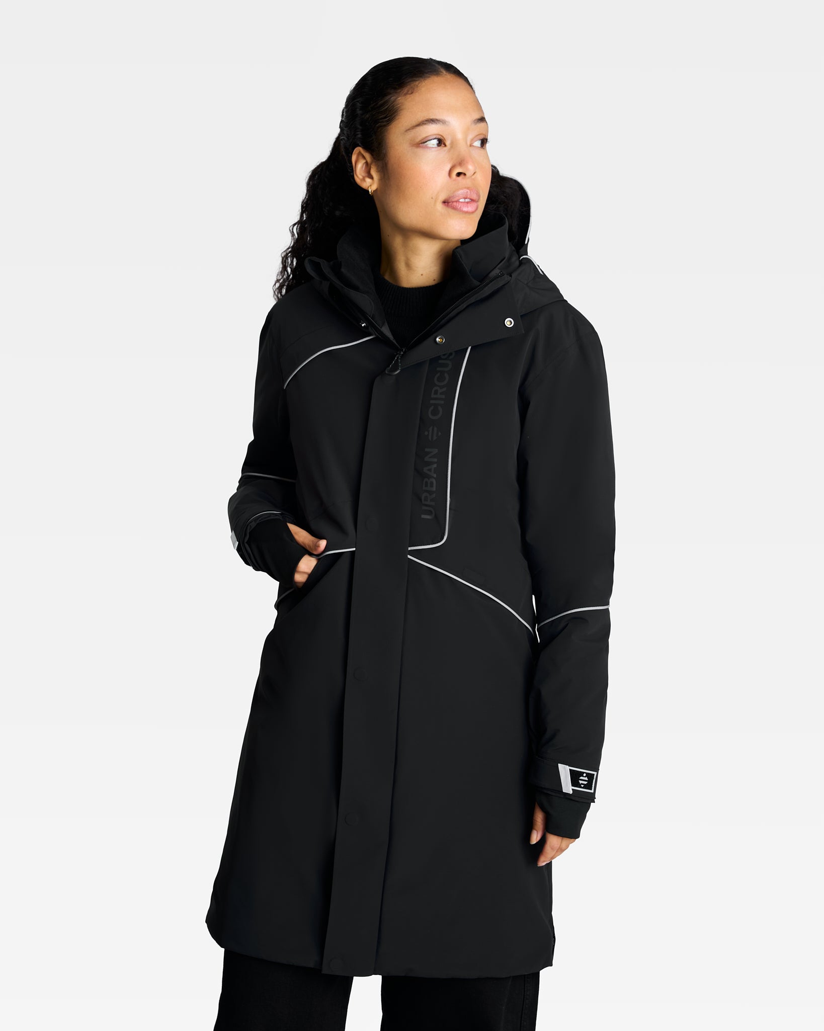 Belle parka longue chaude pour vélotaf imperméable et respirante