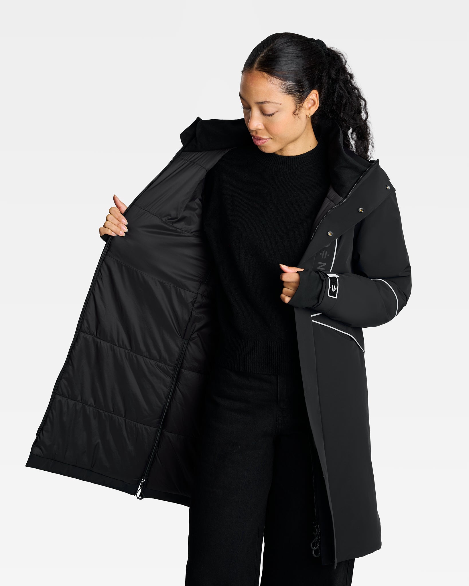 parka vélo chaude imperméable rembourrage sorona respirante vegan