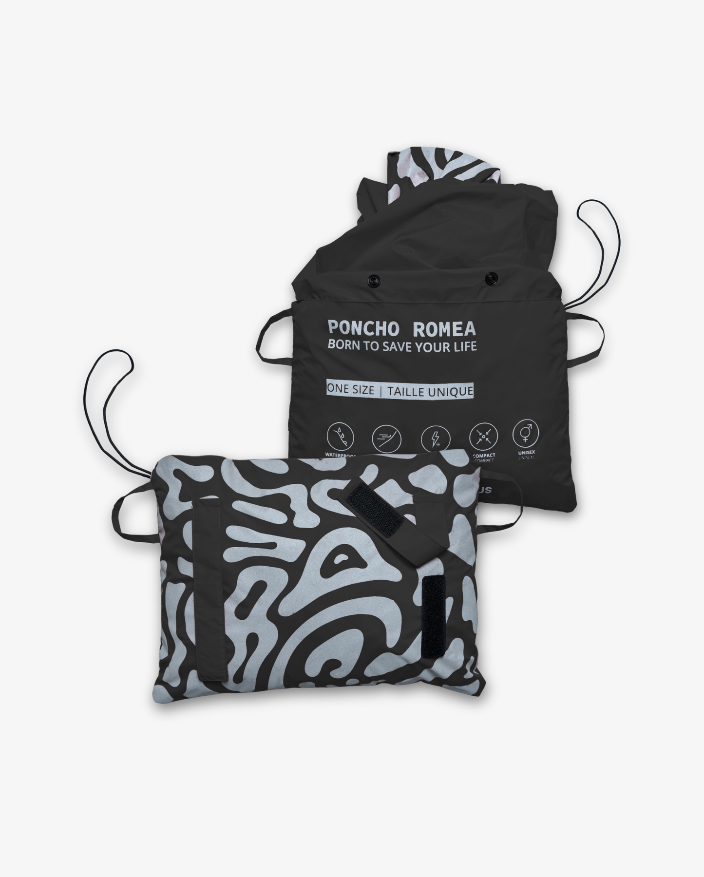 PONCHO DE PLUIE RÉFLÉCHISSANT ROMEA