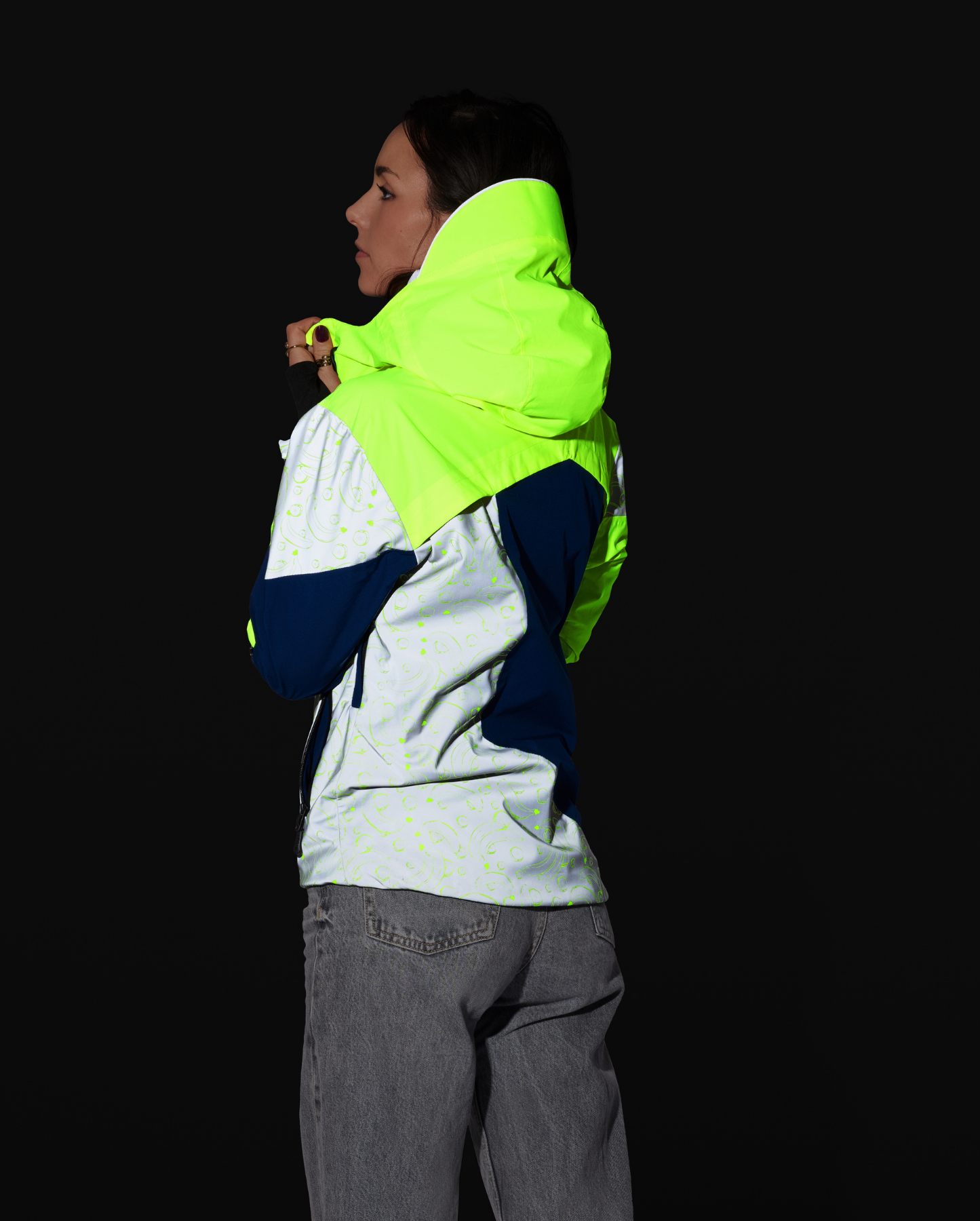 VESTE RÉFLÉCHISSANTE & RÉVERSIBLE REPOP MOTIF