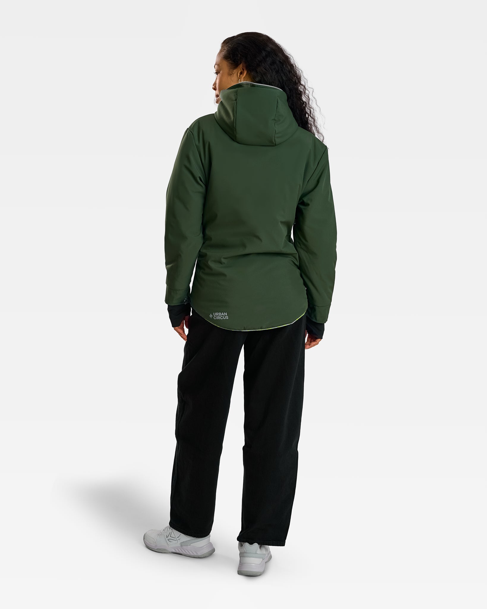 manteau hiver chaud vélo veste REPOP visible fluo imperméable et réversible kaki