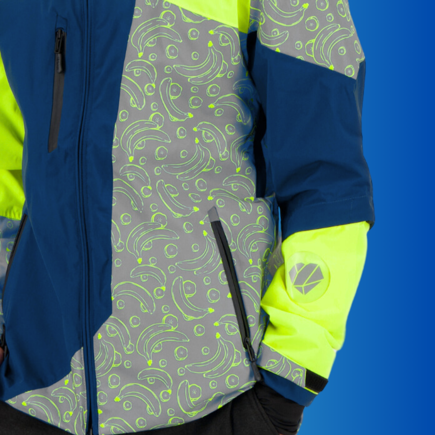 VESTE RÉFLÉCHISSANTE & RÉVERSIBLE REPOP MOTIF