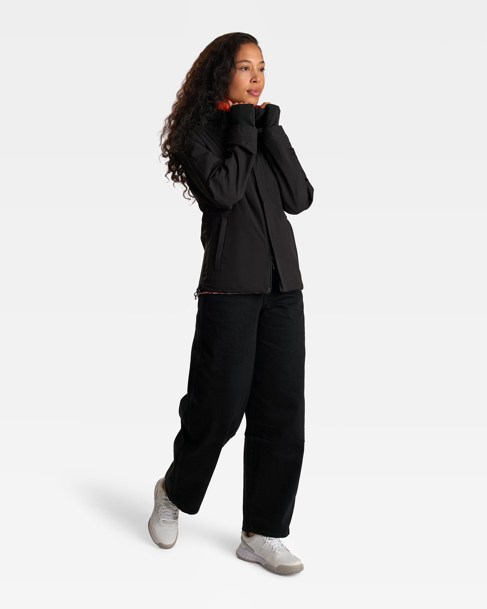 veste vélotaf REPOP orange fluo motifs graffiti réversible noire