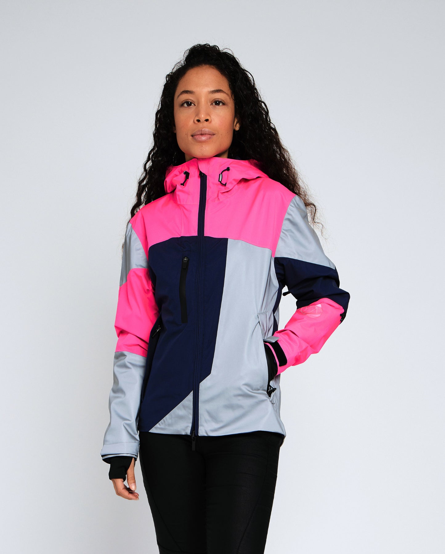veste imperméable rose bleue marine pour vélo