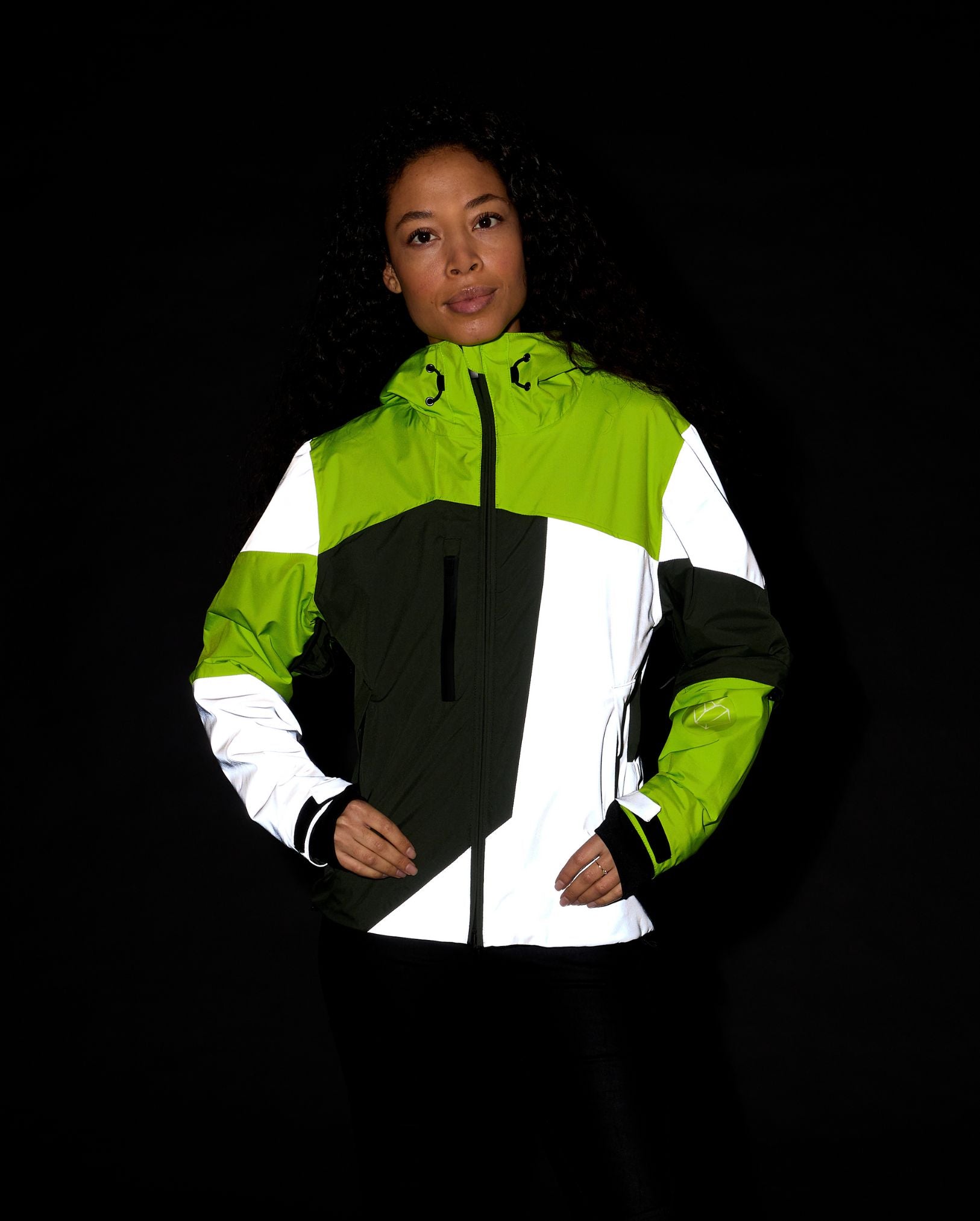 veste REPOP empiècements réfléchissants vélo