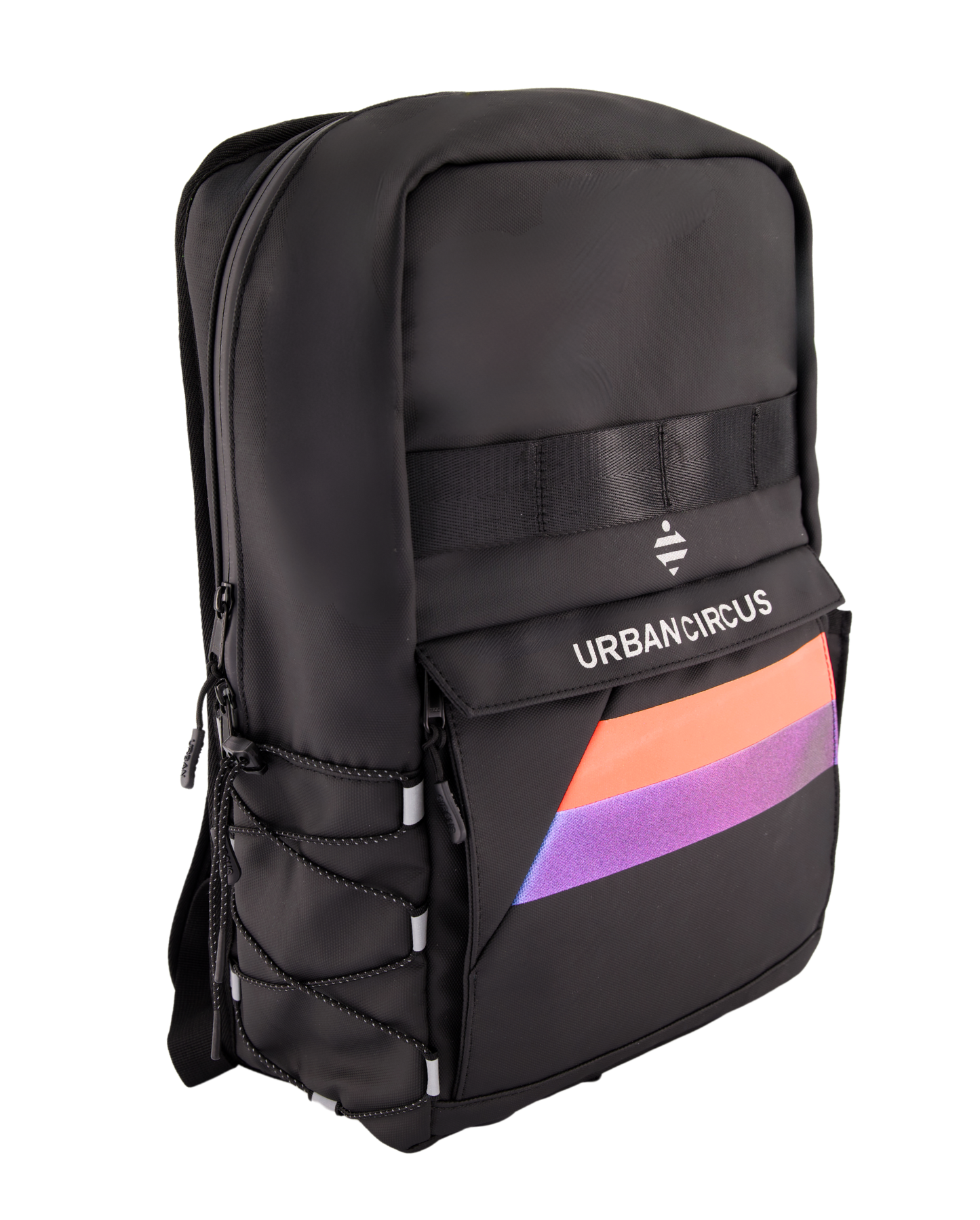 sac à dos noir vue profil imperméable convertible sacoche vélo urbain