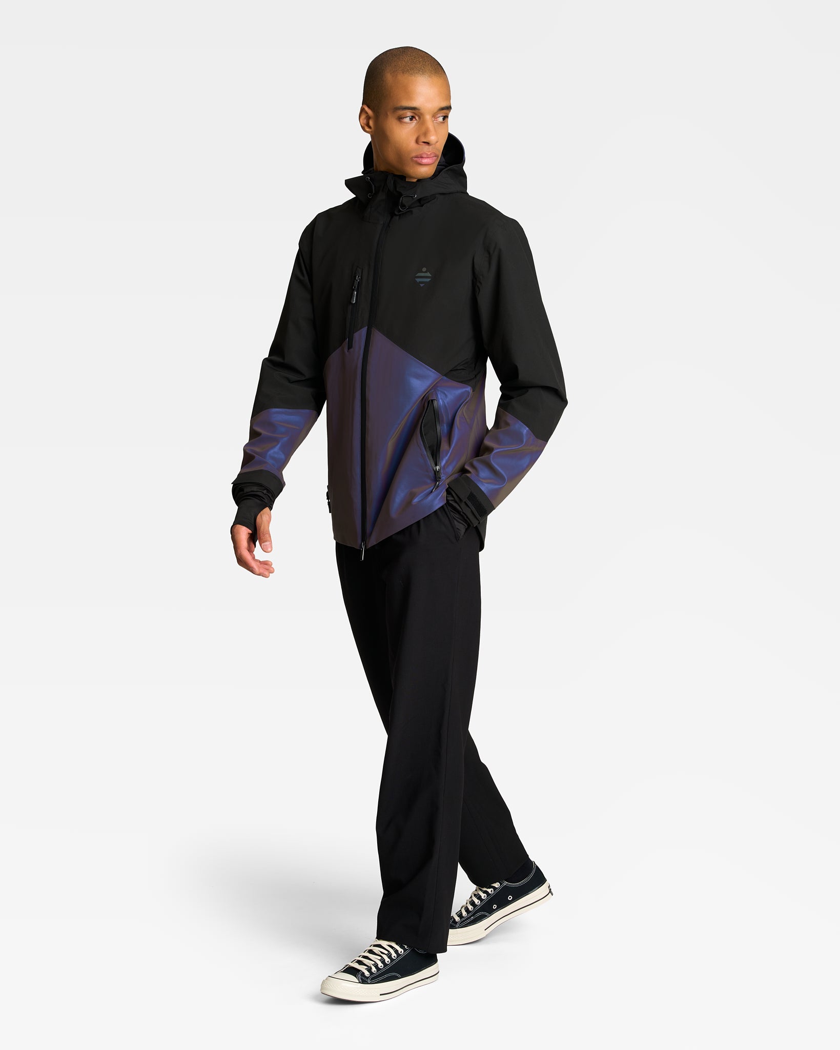 veste vélotaf noire respirante imperméable