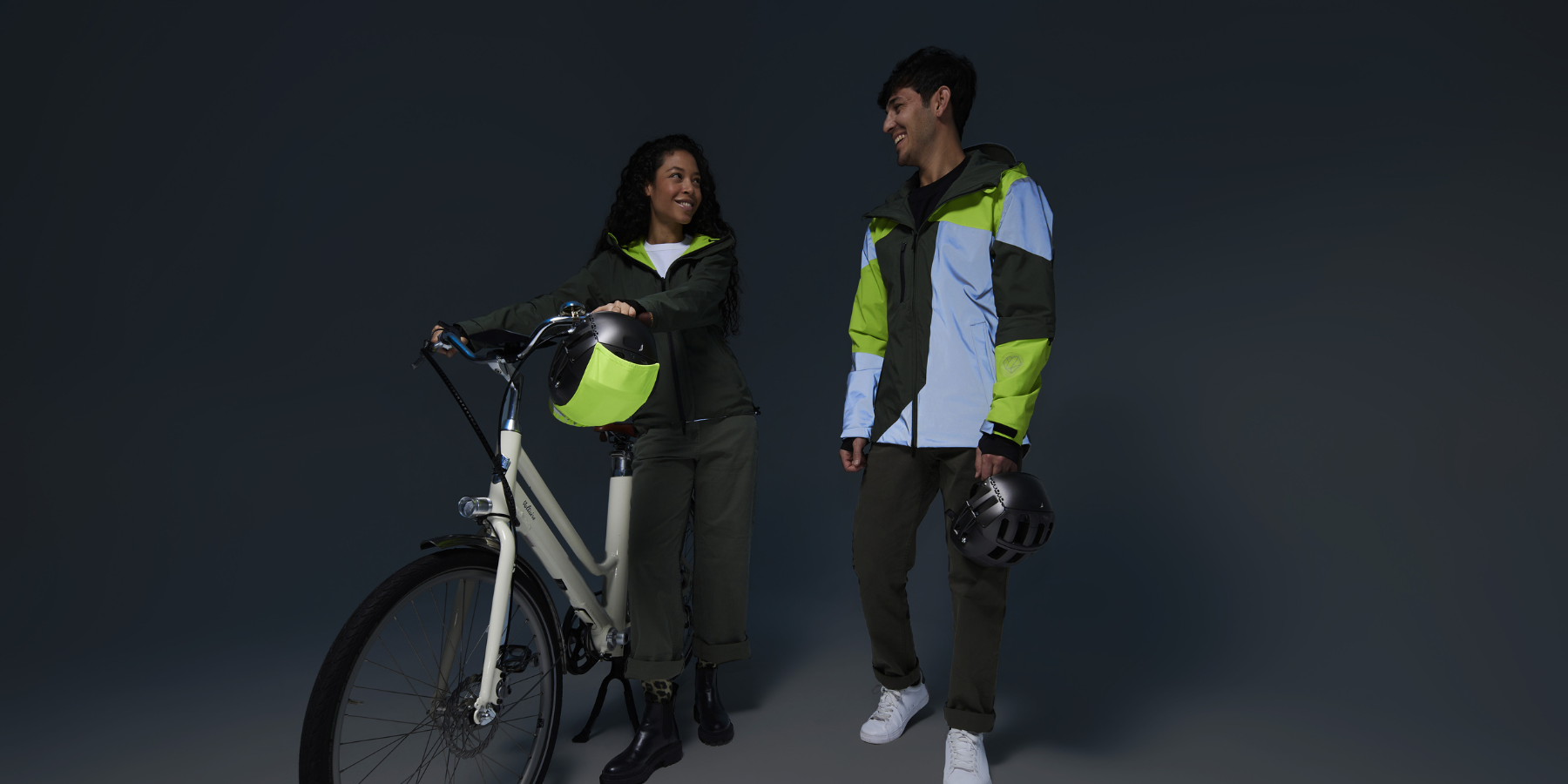 veste homme femme vélotaf réversible et haute visibilité