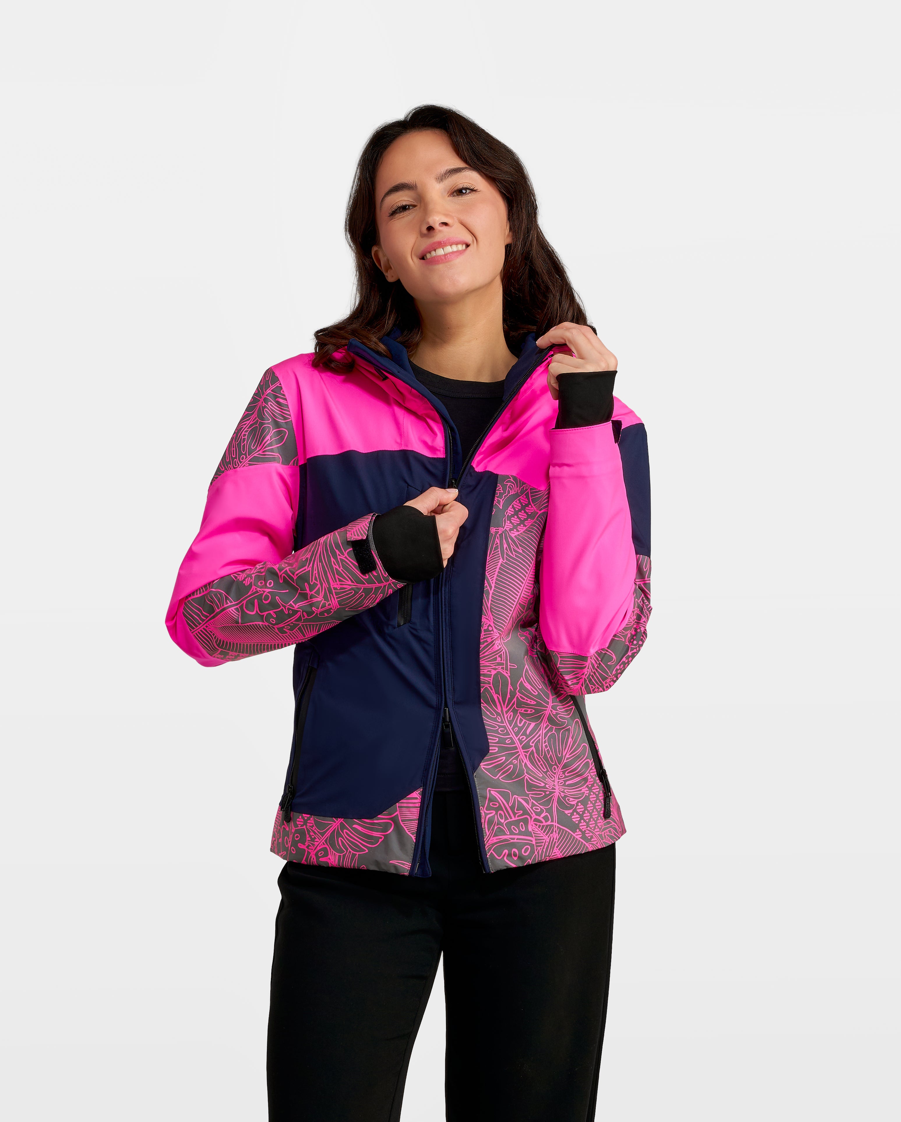 REPOP PATTERN REFLECTIVE & REVERSIBLE JACKET