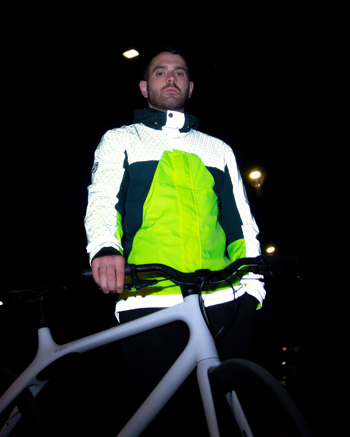 veste vélo réfléchissante visibilité nuit jaune fluo