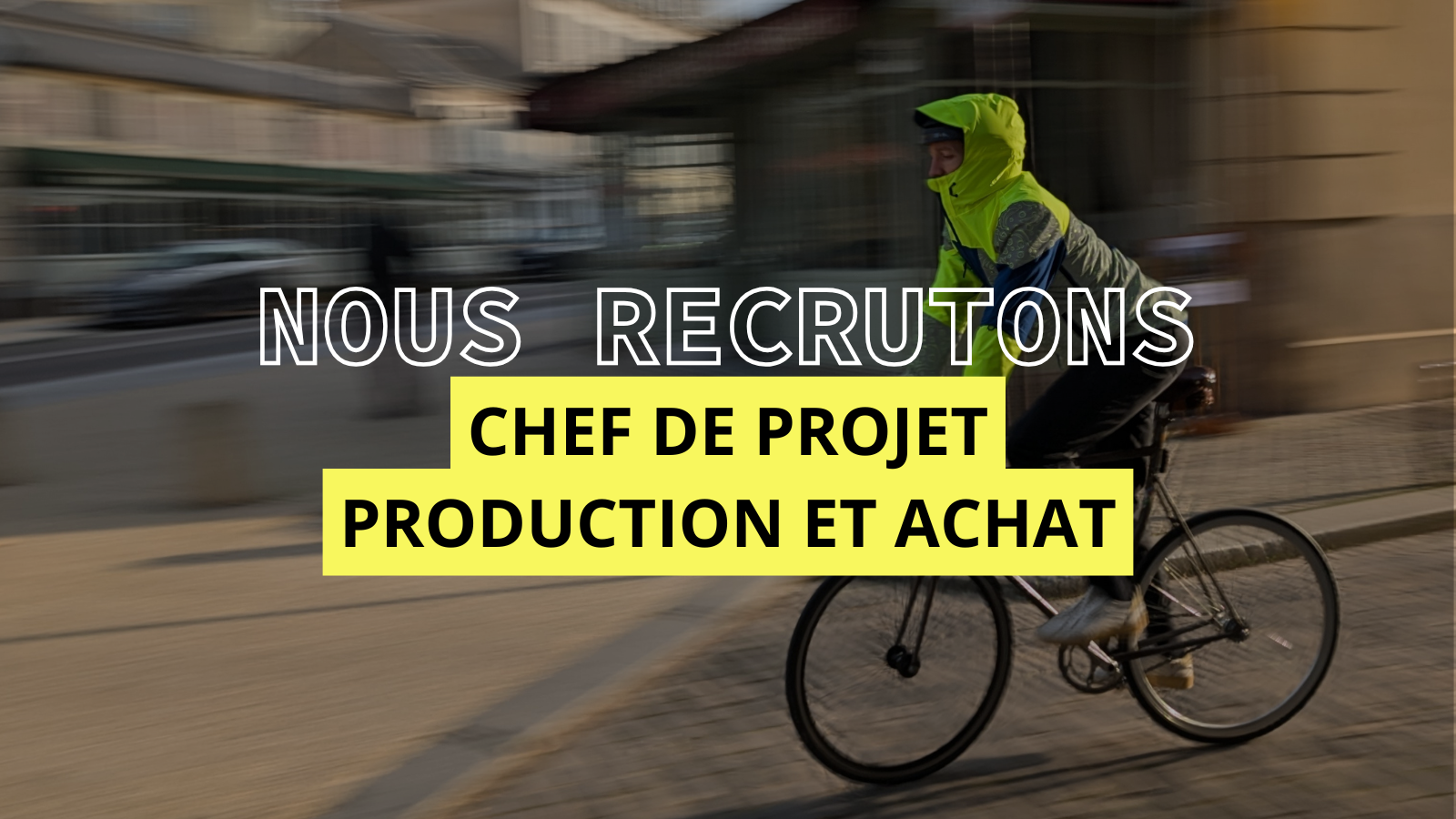 [CDD] CHEF.FE DE PROJET PRODUCTION ET ACHAT