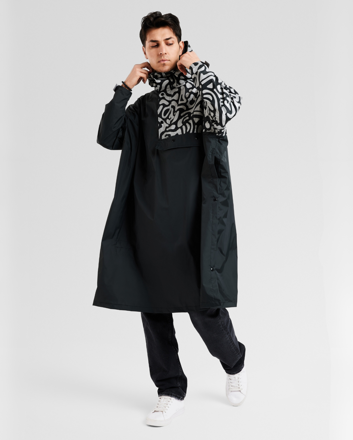 poncho de pluie imperméable réfléchissant
