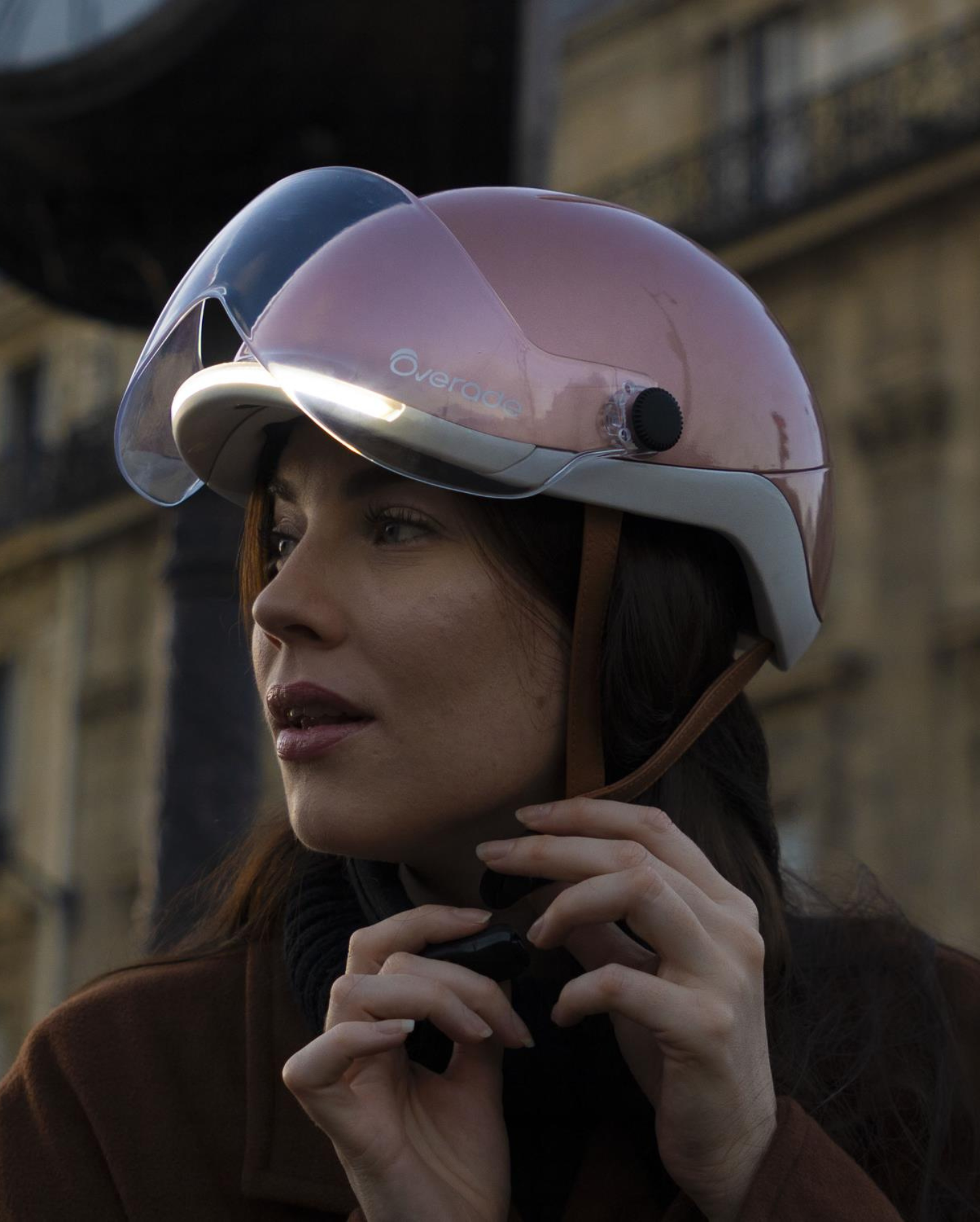 FIETSHELM MET VERLICHTING OVERADE LIFE