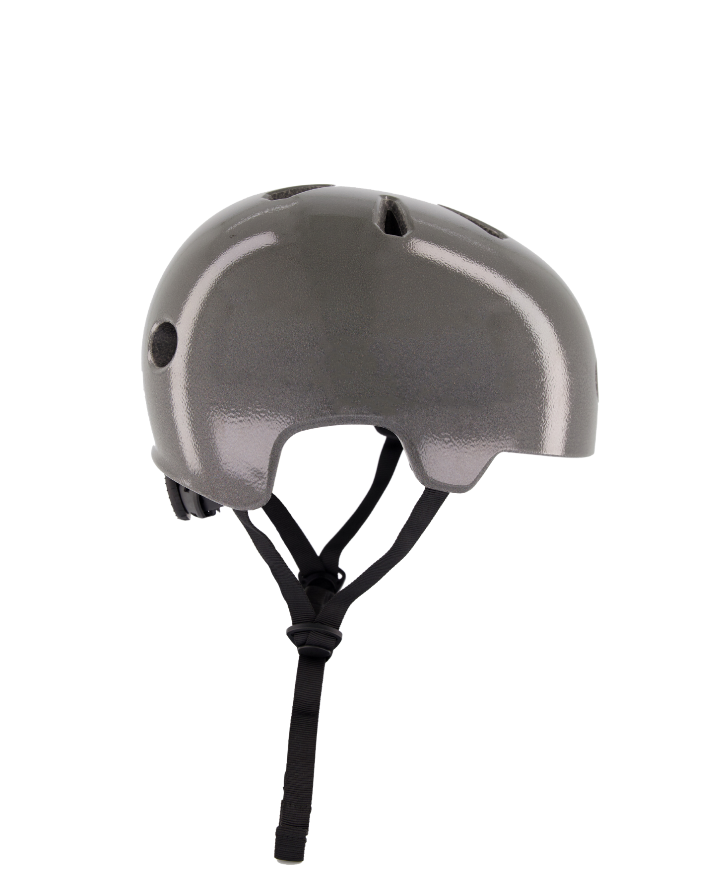 casque vélo réfléchissant noir-gris