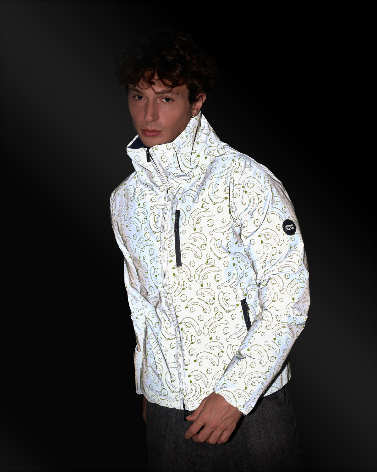 Wendbare Daunenjacke Aura Banane