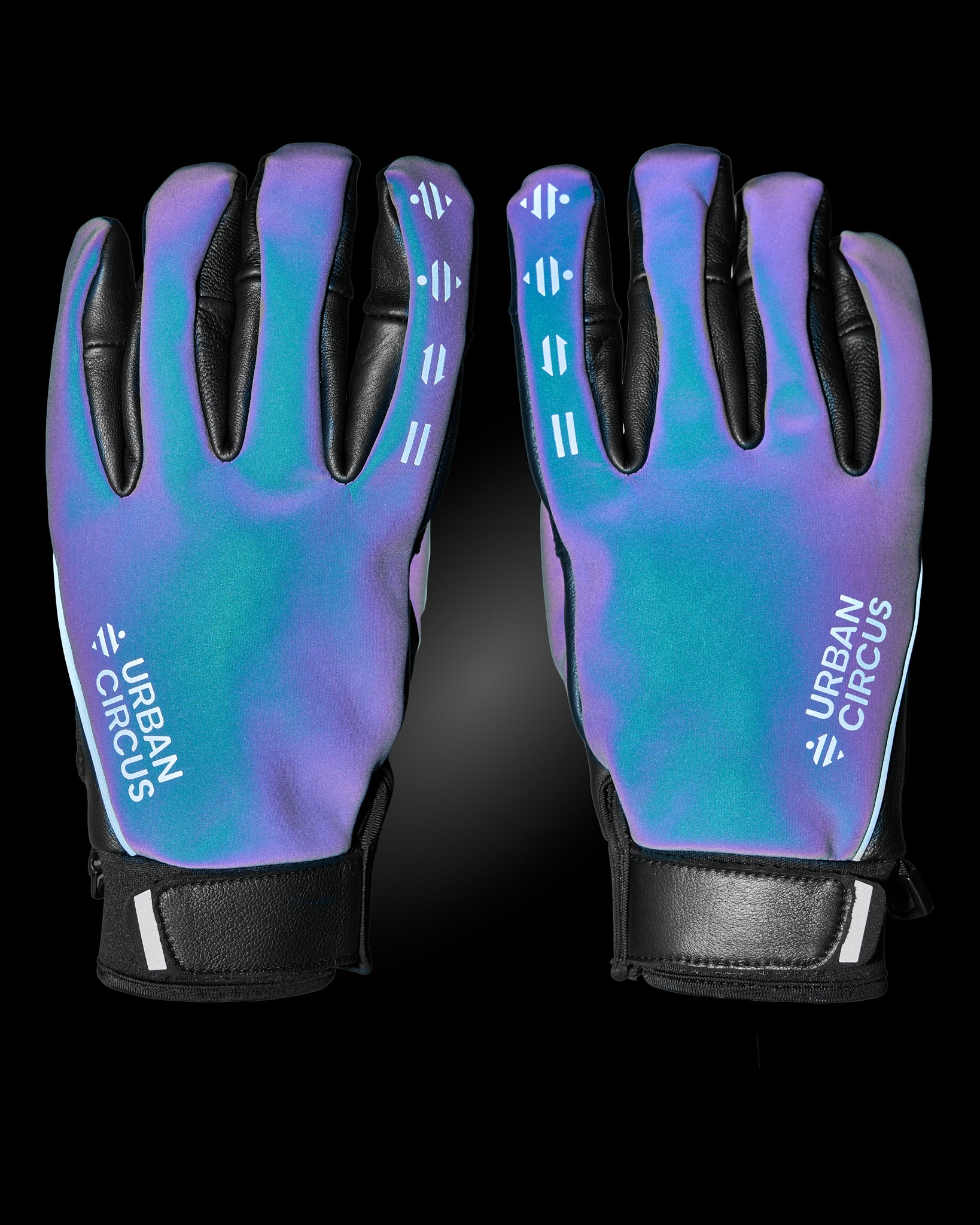 GANTS VÉLO D'HIVER RÉFLÉCHISSANTS RAINBOW
