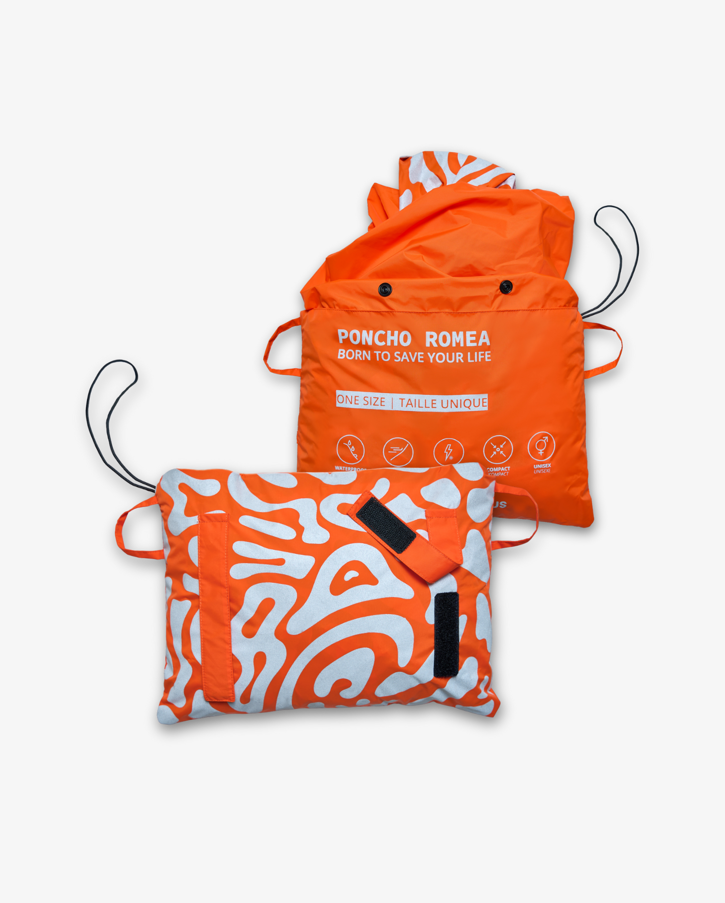 ROMEA REFLECTIVE RAIN PONCHO