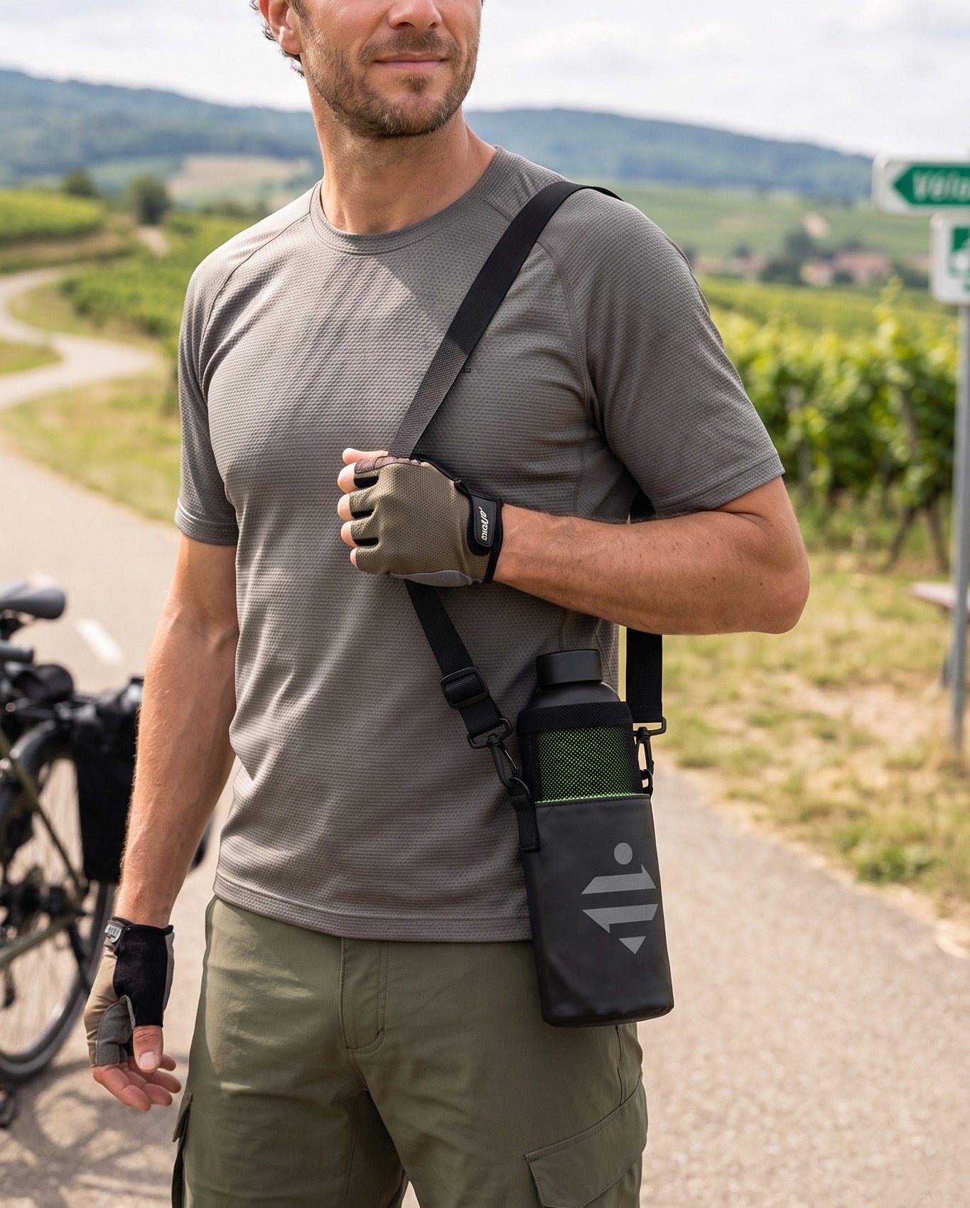 WATER BOTTLE HOLDER | BIKE HANDLEBAR BAG LINK FLOW