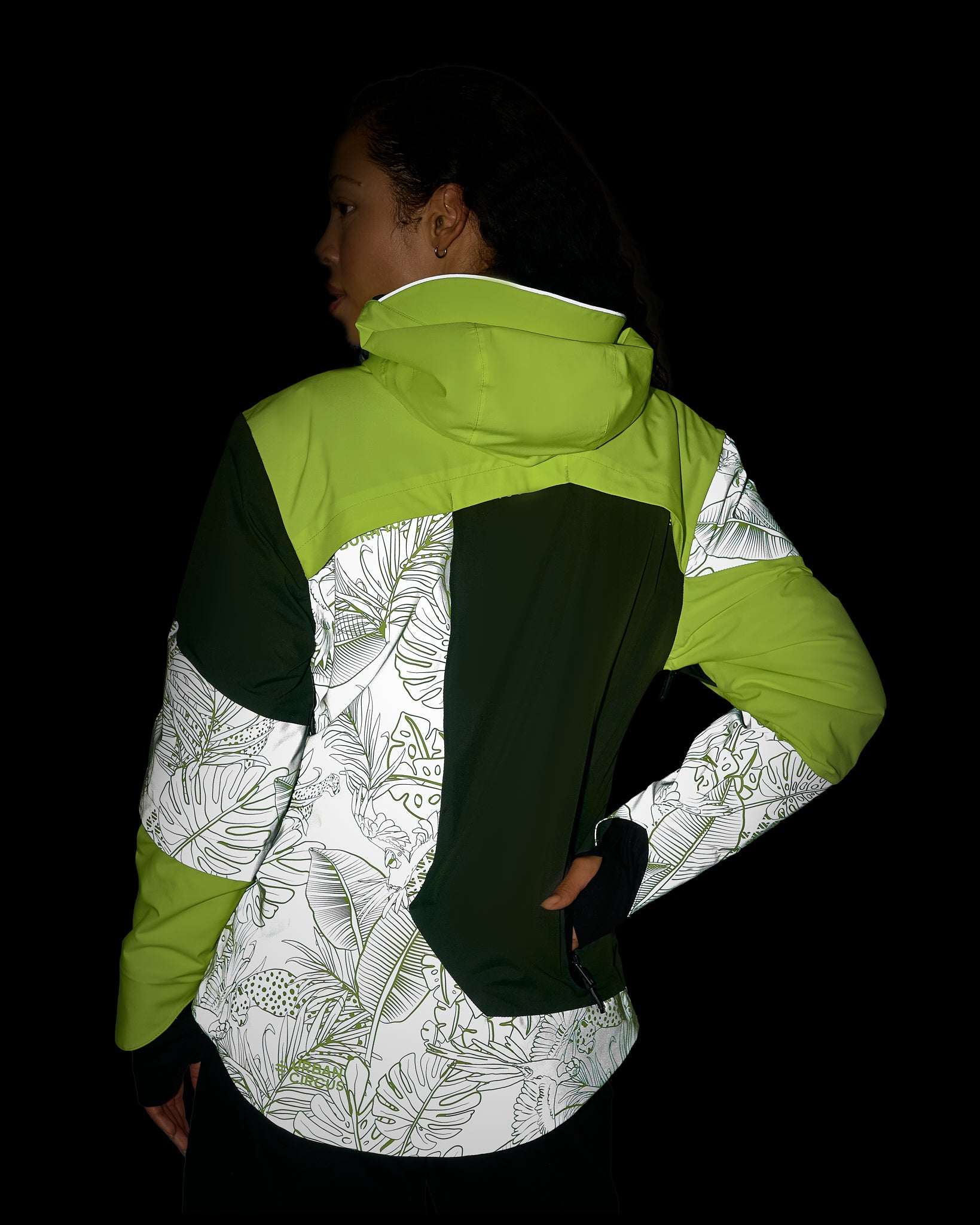veste vélotaf REPOP HIVER visible fluo imperméable et respirante rembourrage SORONA