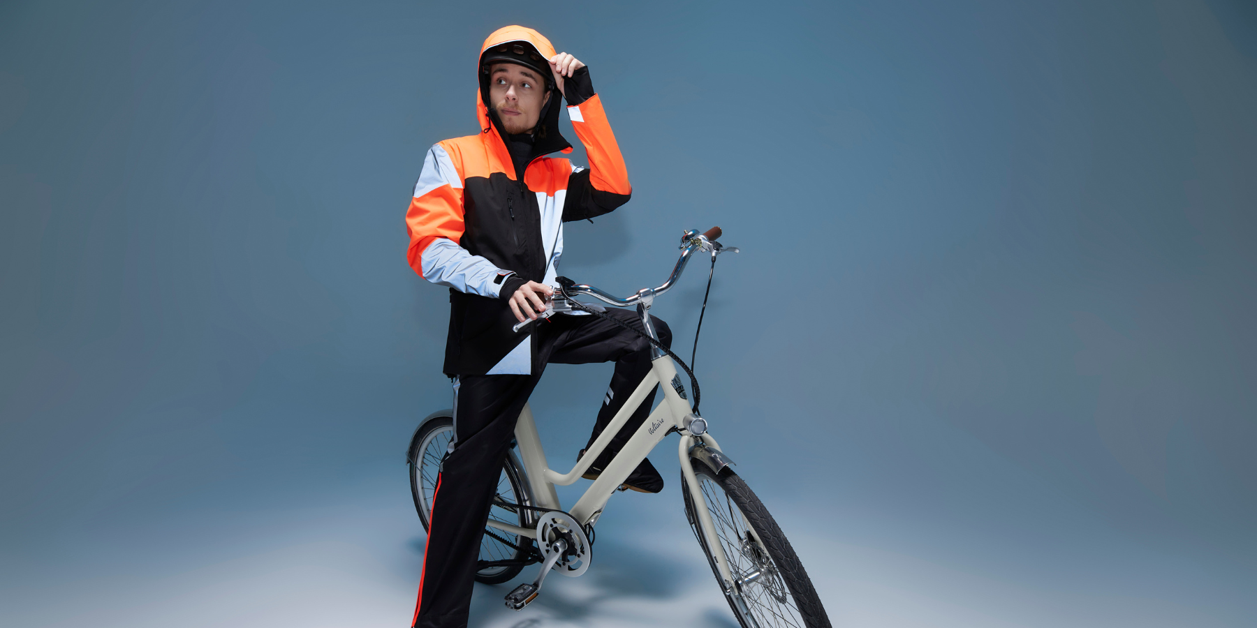 manteau imperméable pour le vélo réfléchissante