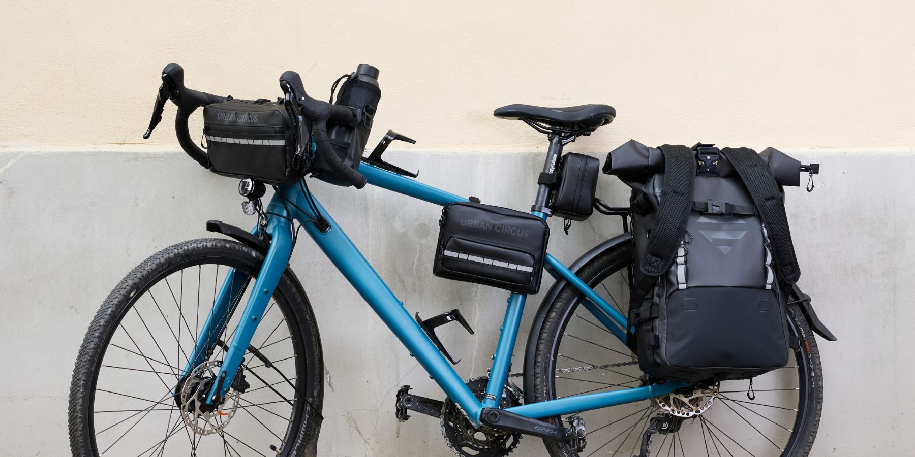 sacoches vélo modulable guidon cadre selle porte bagage cyclotourisme 