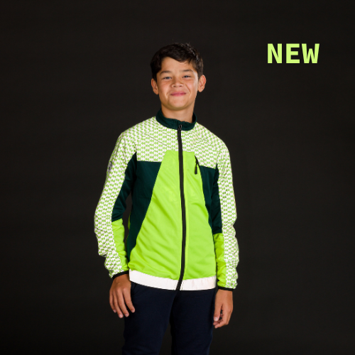 Veste pour velo impermeable reflechissante et reversible REPOP