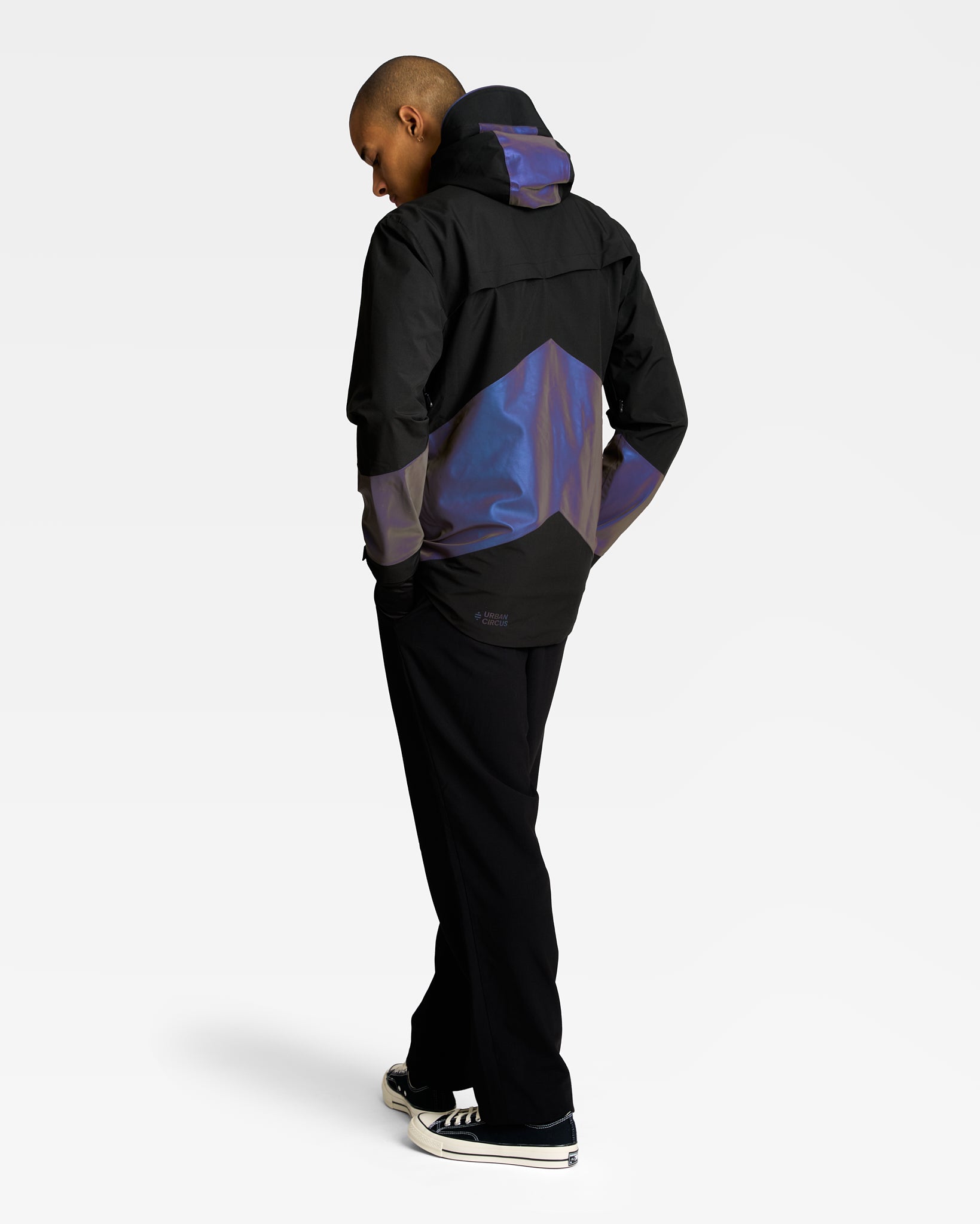 veste vélo homme de dos design moderne urbain noire 