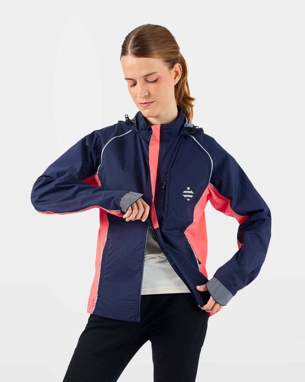 veste ultra légère respirante coupe vent zip double ouverture femme