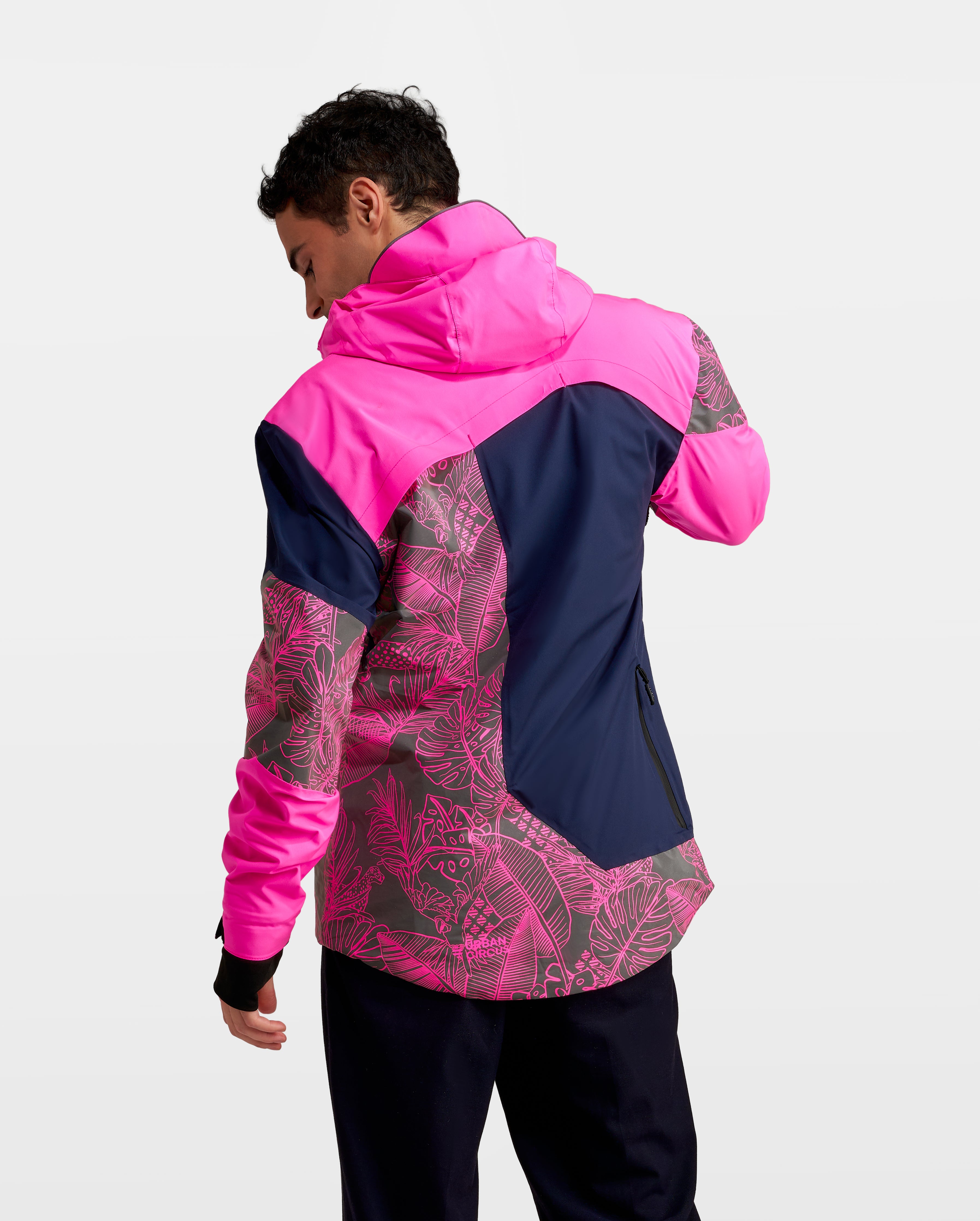 REPOP PATTERN REFLECTIVE & REVERSIBLE JACKET