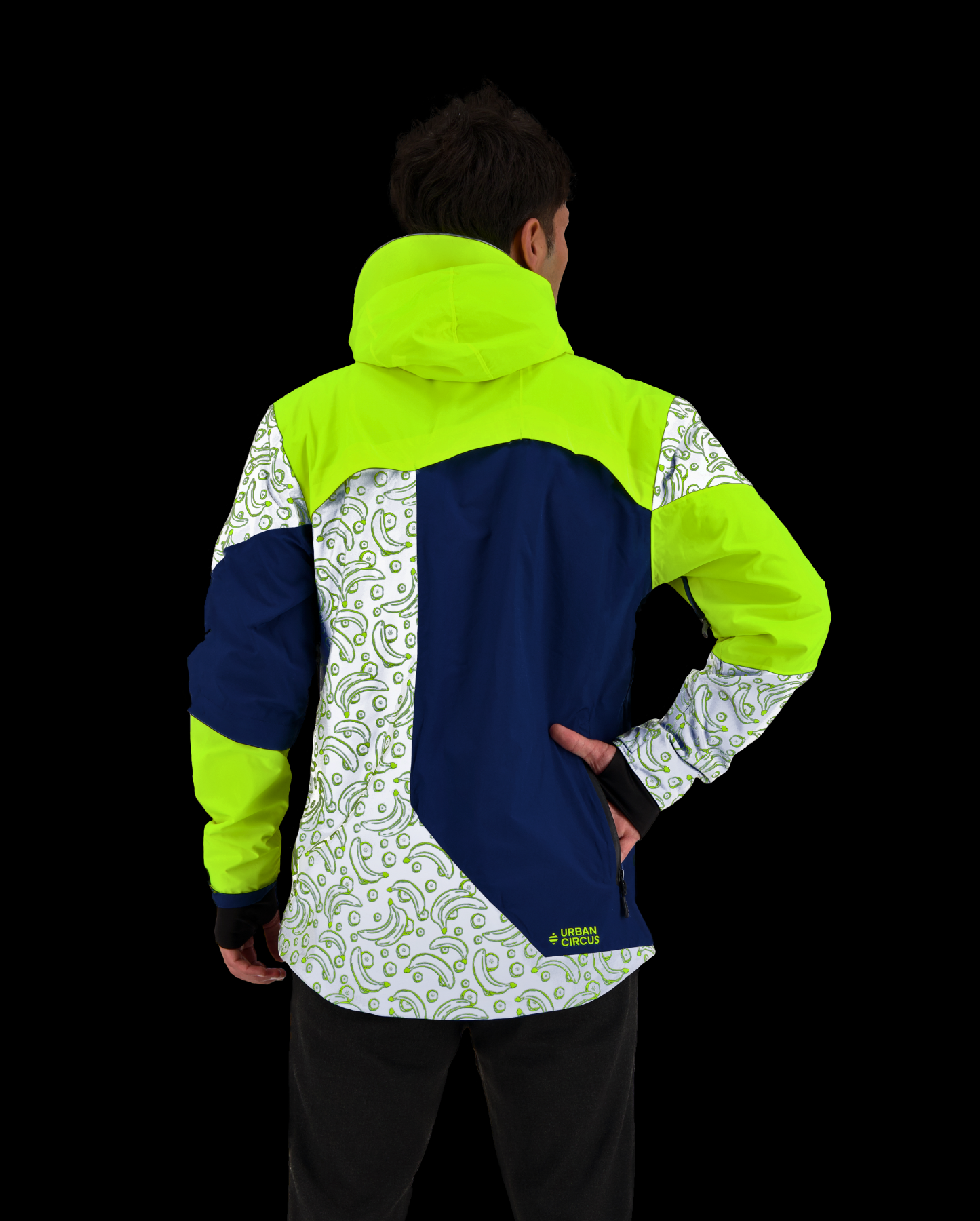 REPOP PATTERN REFLECTIVE & REVERSIBLE JACKET